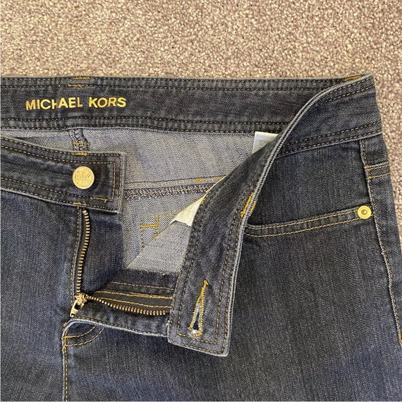 Michael Kors Women's Boot Cut Jeans Mid Rise Blue Denim Stretch Pockets Size 12 - Picture 3 of 12